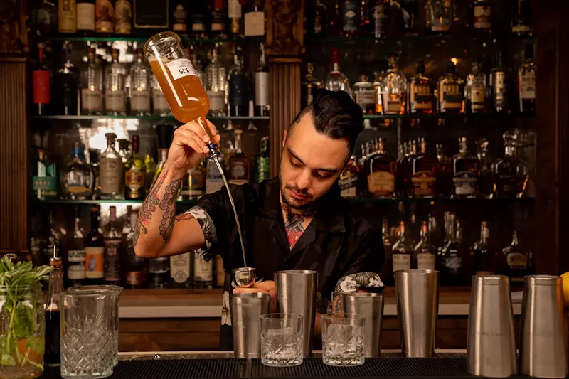 Image: Sip 1800s-style cocktails underground at Rough Rider on Roosevelt Row.