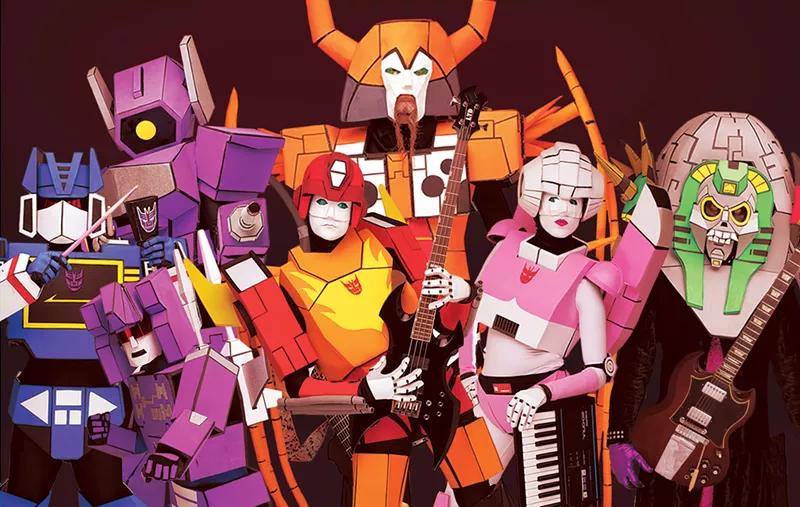 Image: The Cybertronic Spree bring their robot rock to The Rebel Lounge this month.