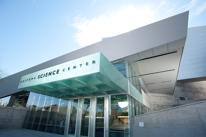 Image: The exterior of Arizona Science Center in Phoenix, Arizona.