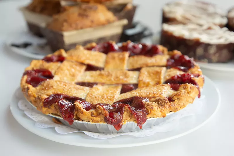 Image: At SugarJam, pies take center stage during the Thanksgiving season.