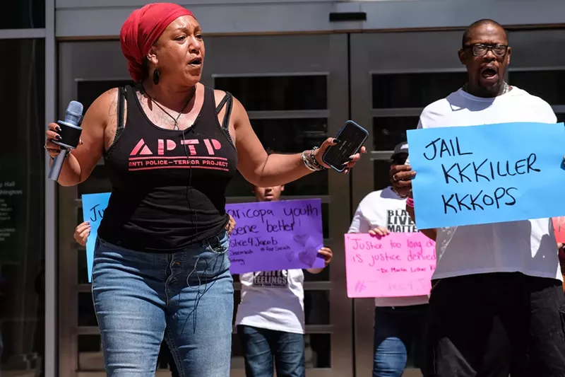 Image: "The Phoenix Police Department got away with an execution," said Cat Brooks (photo), cofounder of the Anti Police-Terror Project.