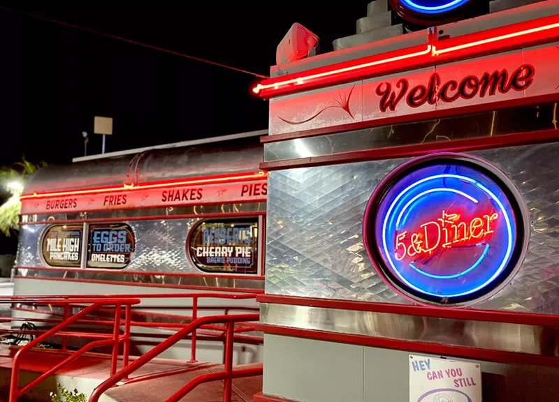 Image: 5 & Diner exterior.