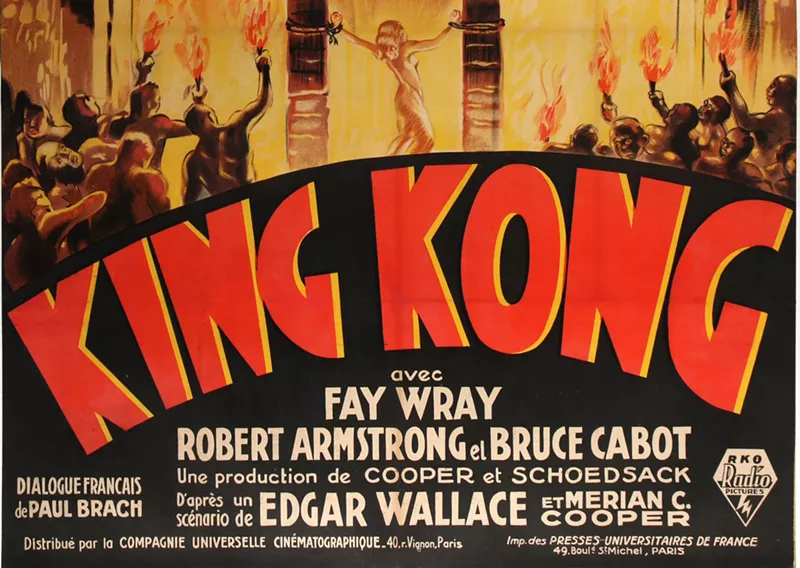 Image: One of Lieberman's favorites is this King Kong poster from 1933.