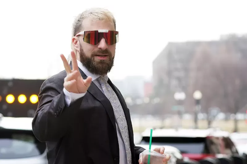 Image: Anthime Gionet, also known as Baked Alaska, livestreamed himself inside the U.S. Capitol during the January 6 riot.