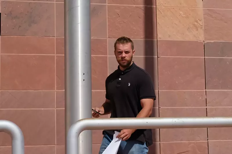 Image: Ethan Schmidt-Crockett outside Scottsdale City Court