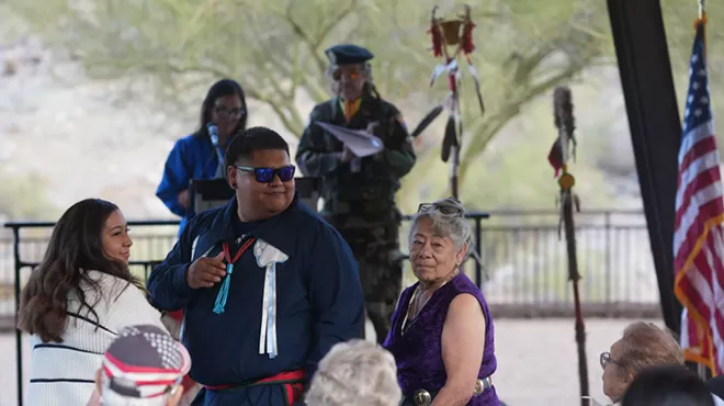 people at a ceremony