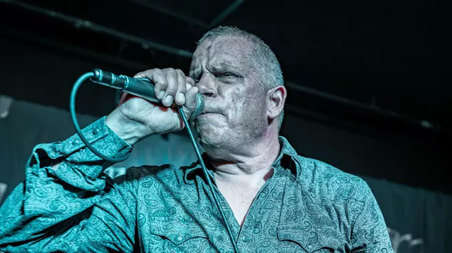 A man singing.