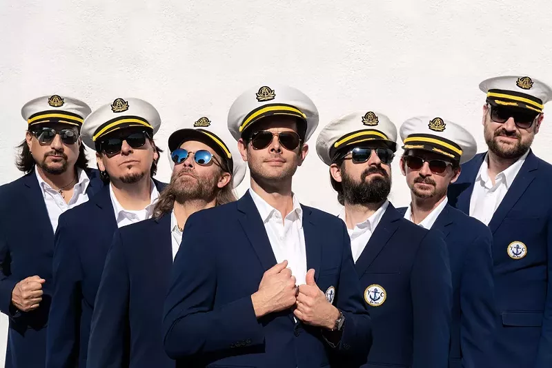 Image: Yachtley Crew, from left, is Baba Buoy, Sailor Hawkins, Stoney Shores, Philly Ocean, Matthew McDonald, Pauley Shores, and Tommy Buoy.