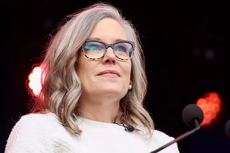 Image: Governor Katies Hobbs and other statewide elected officials took office on January 2 in a private ceremony and then again three days later in a public event.