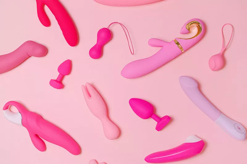 Image: An artful arrangement of sex toys.