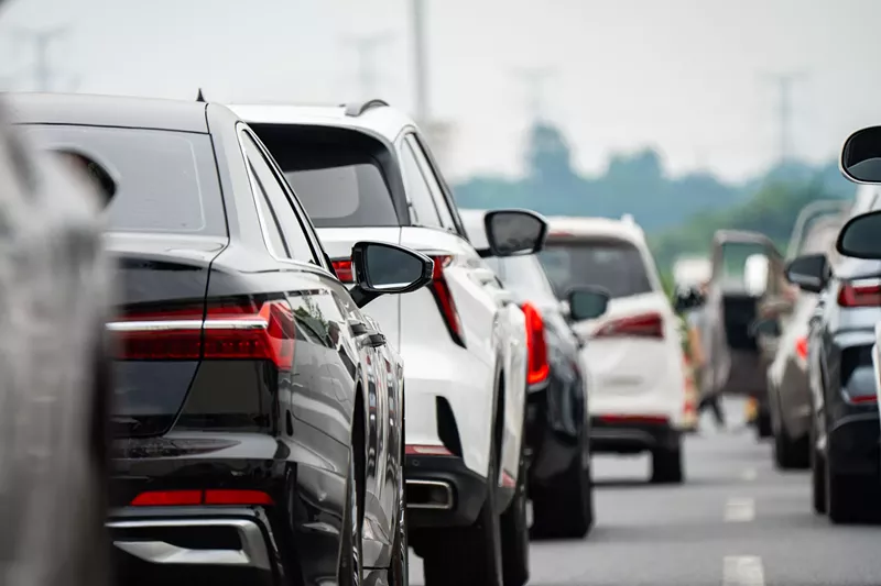 Image: cars on a highway