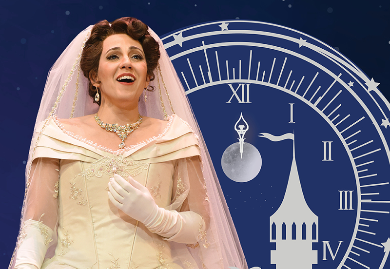Image: A woman singing in an opera.