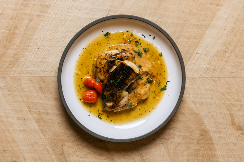 Image: Find orange-ginger chicken thighs with chorizo whipped potatoes on Saint Urban’s Arizona Restaurant Week menu. The local eatery is among more than 200 participating this spring.