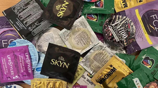 A pile of condoms.