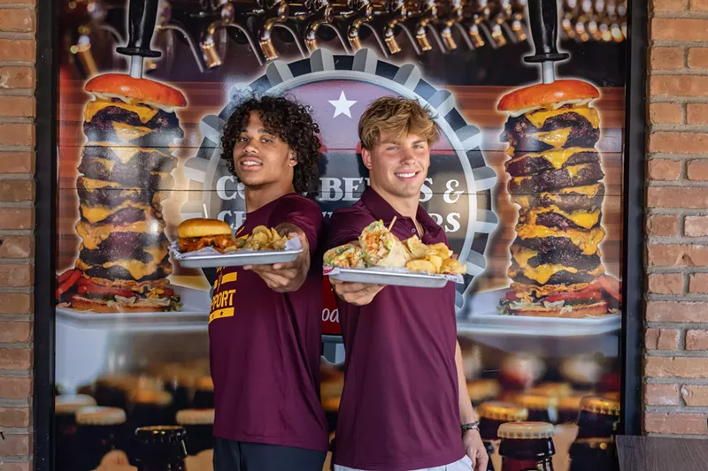 Image: Cold Beers & Cheeseburgers has teamed up with ASU quarterback Sam Leavitt and wide receiver Jordyn Tyson on dishes that will benefit Phoenix Children’s.