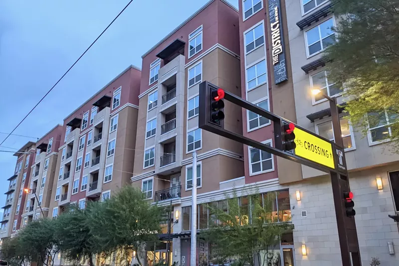 Image: District on Apache, an apartment complex in Tempe that houses mostly students, is part of a marketing partnership with ASU.