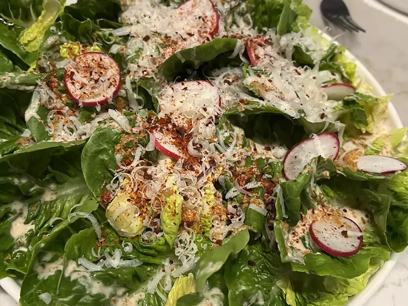 Image: The Japanese Caesar salad at Harumi Sushi & Sake is an unexpected star of the menu.