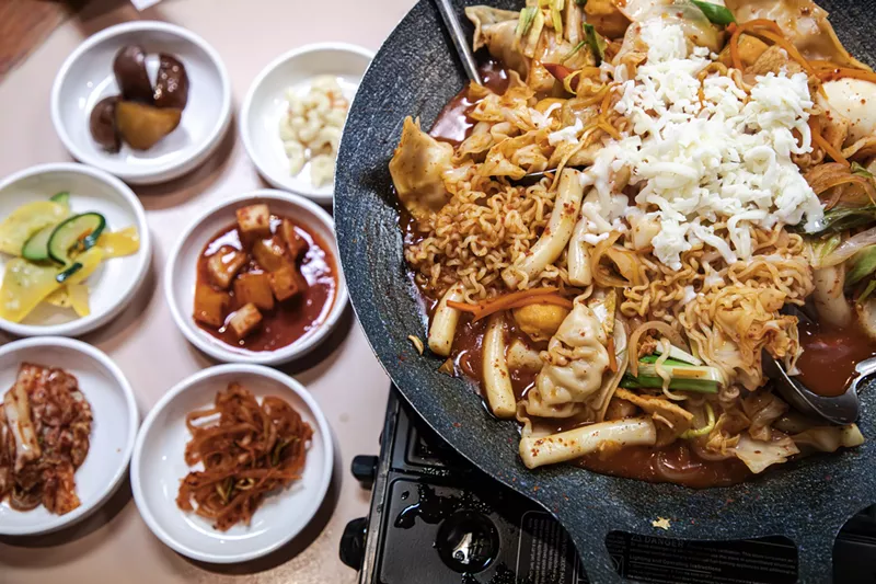 Image: Noodles and sides at Ban Chan.