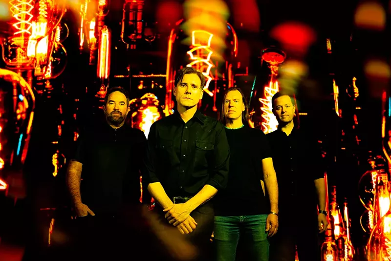 Image: Jimmy Eat World, from left: Zach Lind, Jim Adkins, Rick Burch, and Tom Linton.