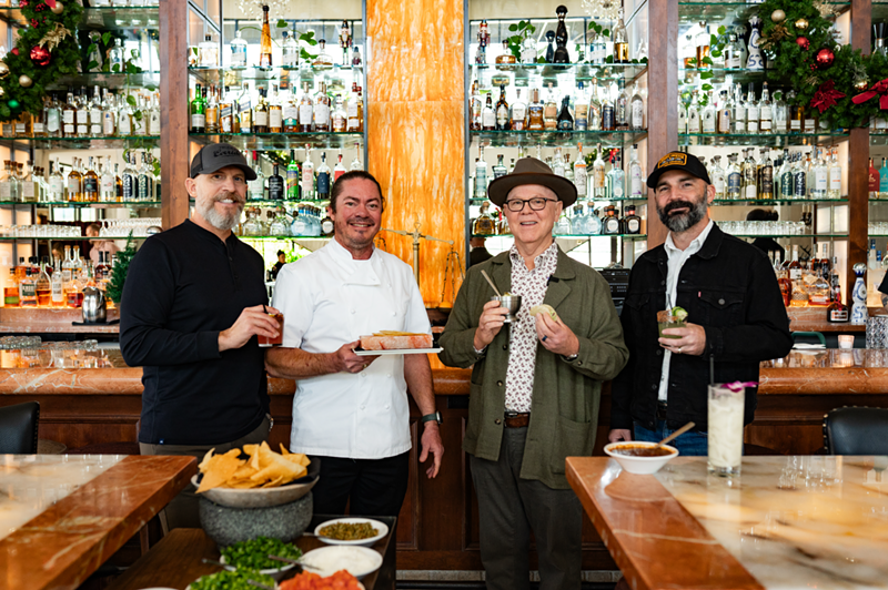 Image: The teams behind The Mission, Epicenter and Belly - (from left) Brian Raab, Chef Matt Carter, Joe Johnston and Robert Cissell - have come together as the restaurant space evolves.