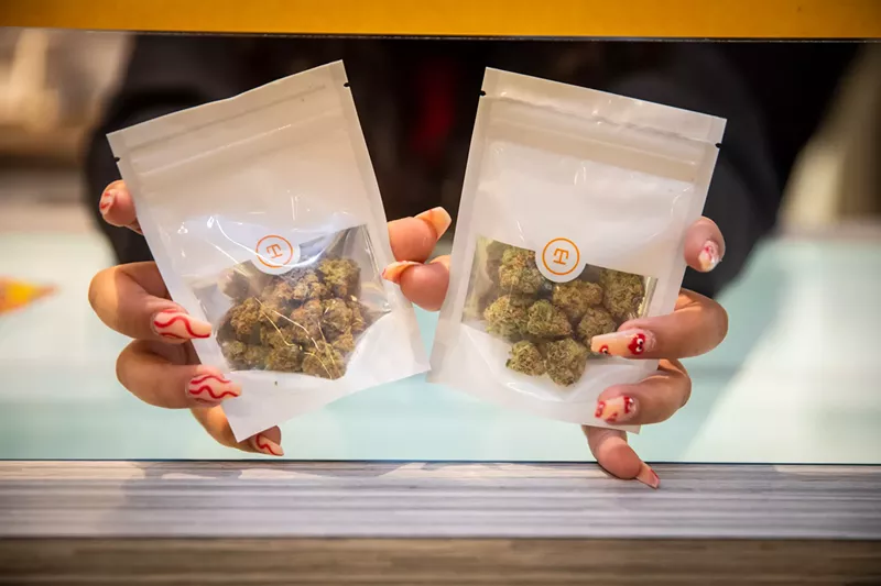 Image: These marijuana flower buds come from the Mesa location of Territory Dispensary.