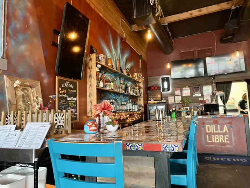 Image: Grab lunch in the colorful dining room of Dilla Libre Uno.