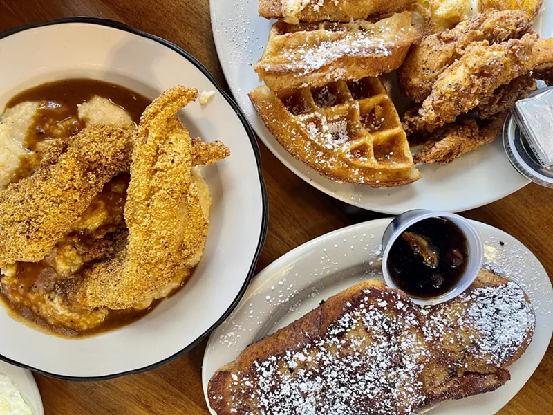 Image: SugarJam The Southern Kitchen serves an outstanding brunch menu with items including shrimp or catfish with grits, chicken and waffles and exceptional French toast.