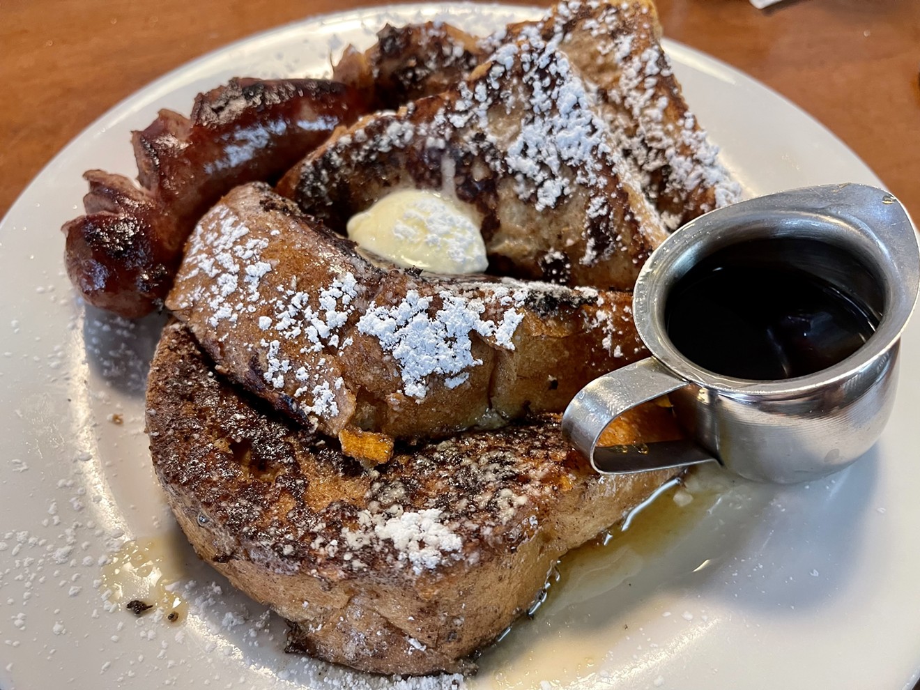 If the French toast special is available at Matt's Big Breakfast, order it.