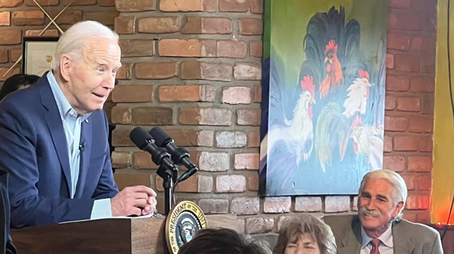 President Joe Biden at El Portal Mexican Restaurant