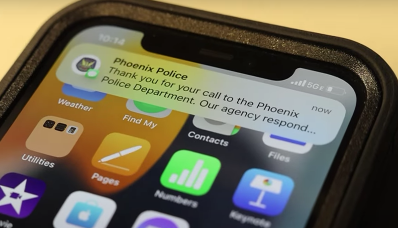 Starting Aug. 7, people who called Phoenix police received automated real-time updates on their case by text message.