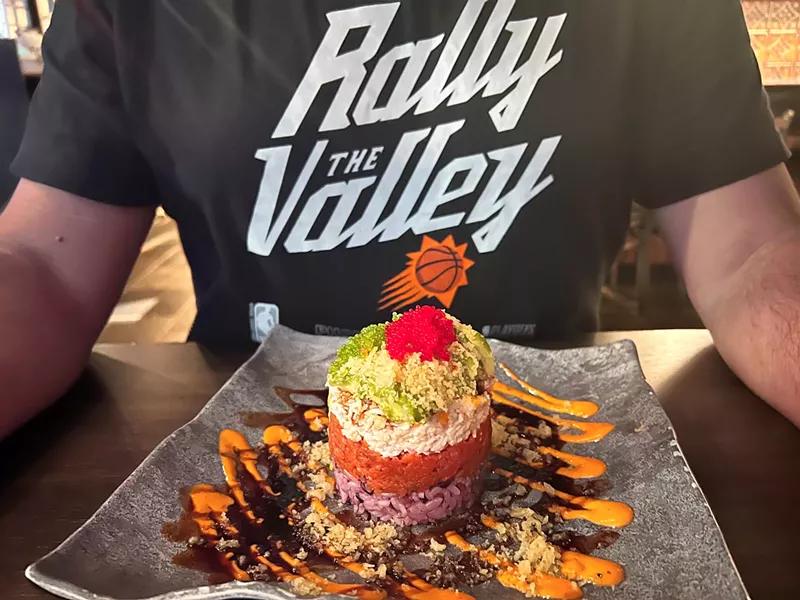 Image: Ahi Tower rallying the Valley at Harumi Sushi.