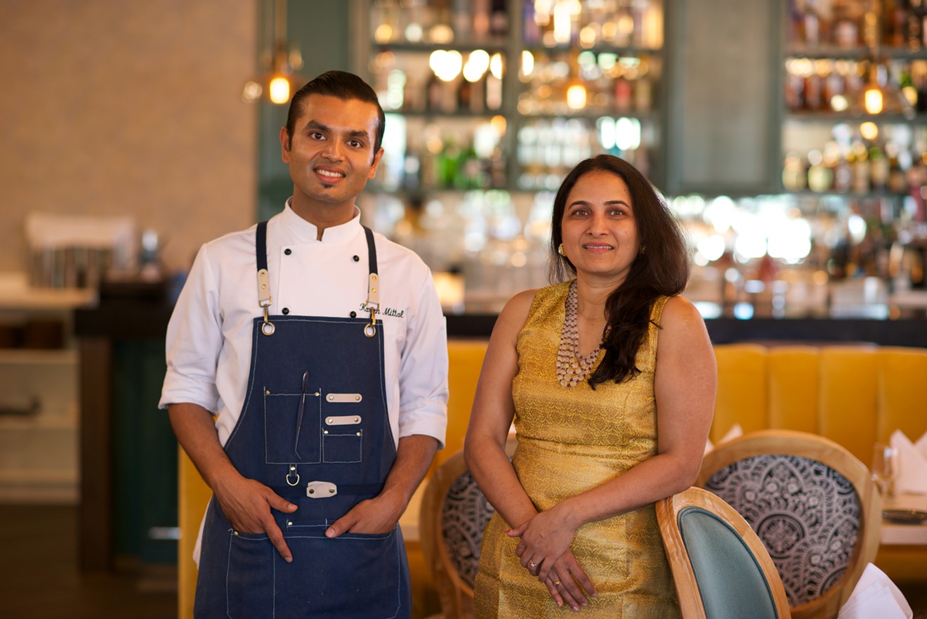Feringhee Head Chef Karan Mittal with the restaurant's founder and president Madhavi Reddy.