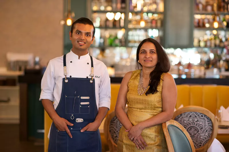 Image: Feringhee Head Chef Karan Mittal with the restaurant's founder and president Madhavi Reddy.
