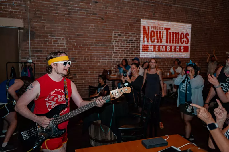 Image: Chrome Rhino performs at the Phoenix New Times member event on June 8 at Four Peaks Brewing Co. in Tempe.