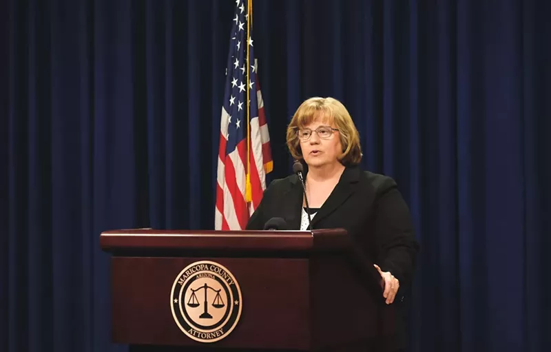 Image: County Attorney Rachel Mitchell announced several new plea policies regarding firearms crimes on September 1.