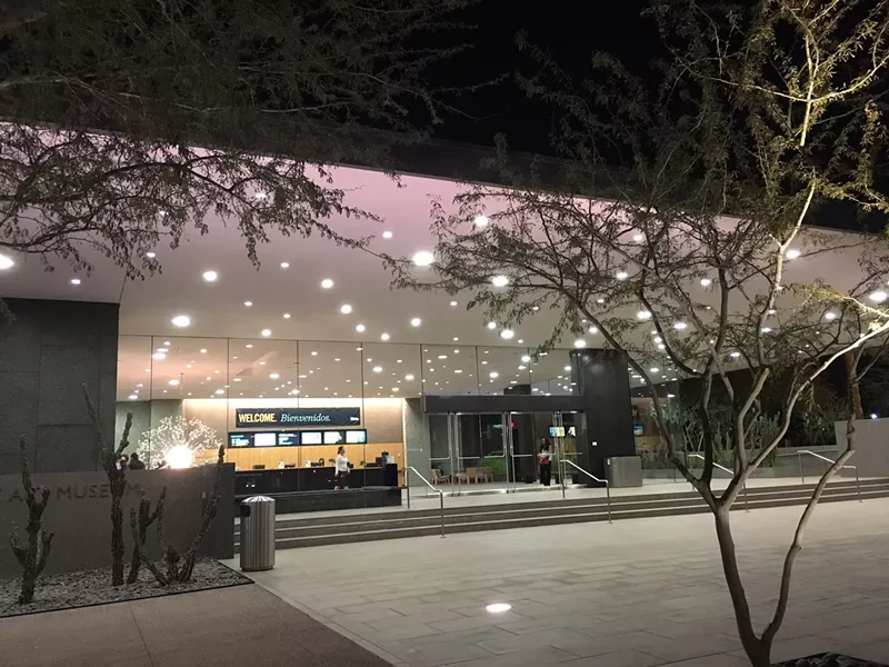 Image: The entrance to Phoenix Art Museum.