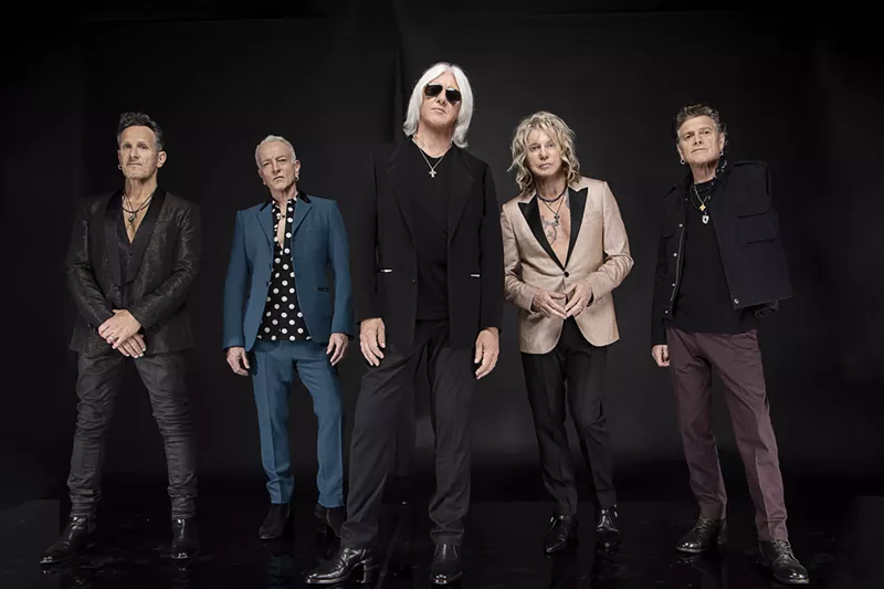 Image: The members of the band Def Leppard.