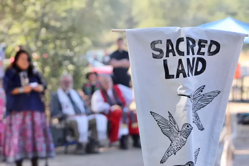 Image: Religious leaders from around the country traveled to Oak Flat on Nov. 4 to take part in a day-long prayer session.