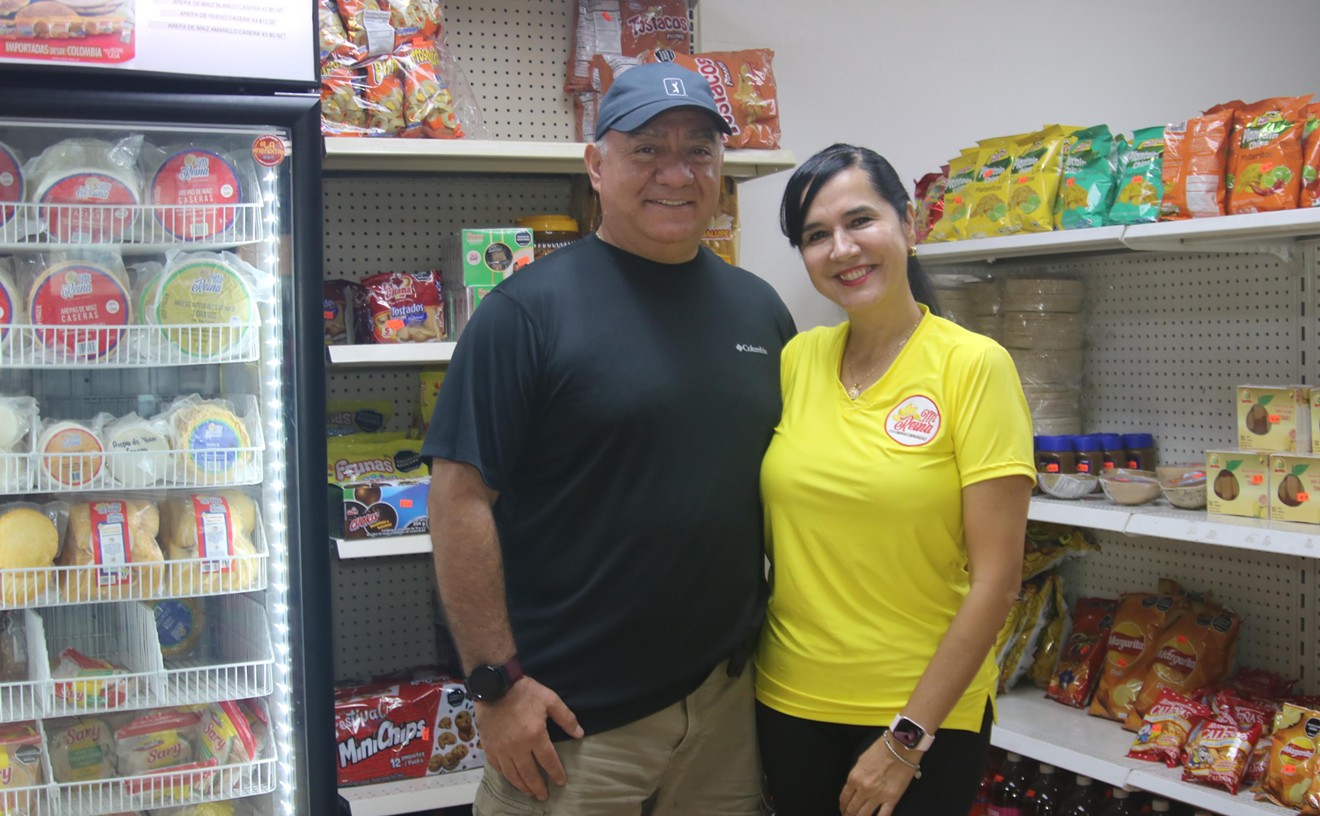 Enjoy Colombian cuisine at this restaurant and mini-mart in Mesa