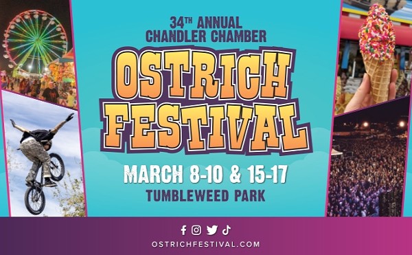 Enter to win TWO Single-Day GA tickets to the 34th Annual Chandler Chamber Ostrich Festival!