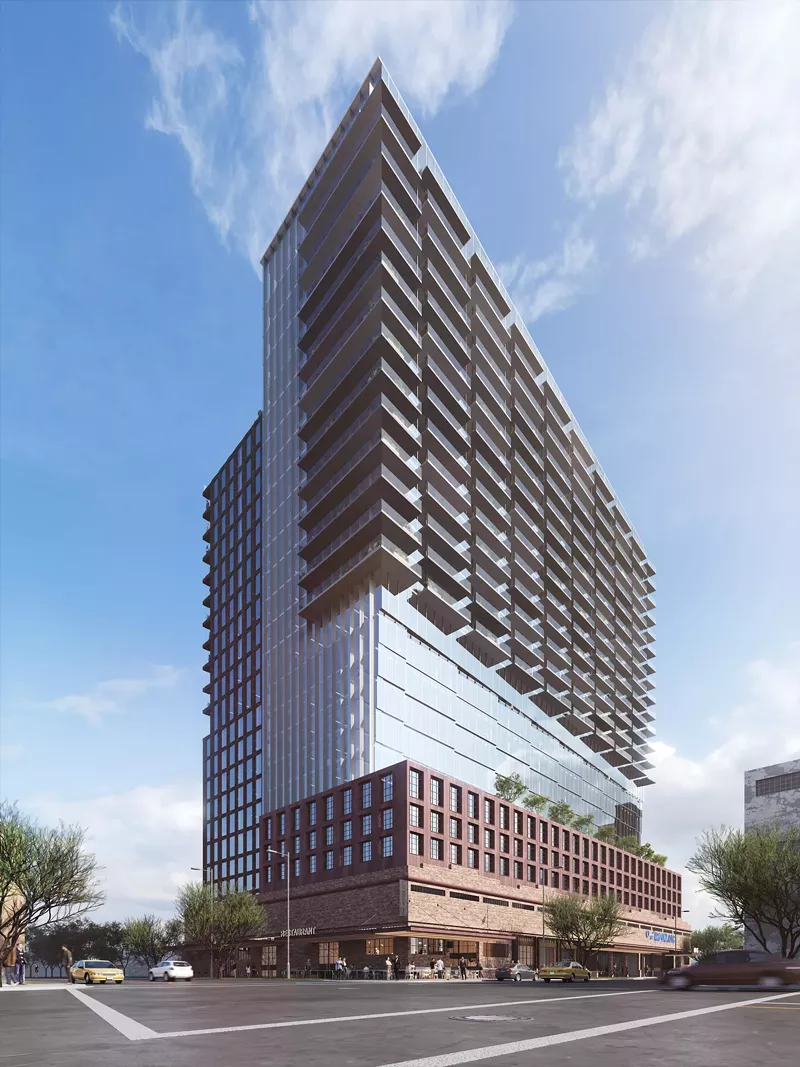 Image: An architect's rendering of the upcoming Fairmont Hotel in downtown Phoenix.