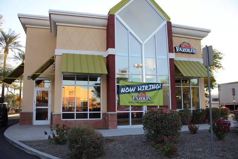Image: The Valley's only free-standing location of Fazoli's is now open in Mesa.