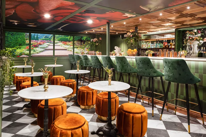 Image: Catch the subterranean vibe at 36 Below, a Walipini-inspired lounge located below Sip Coffee and Beer Garage. A Walipini is a pit greenhouse that is below the ground and covered, so plants can grow all year.