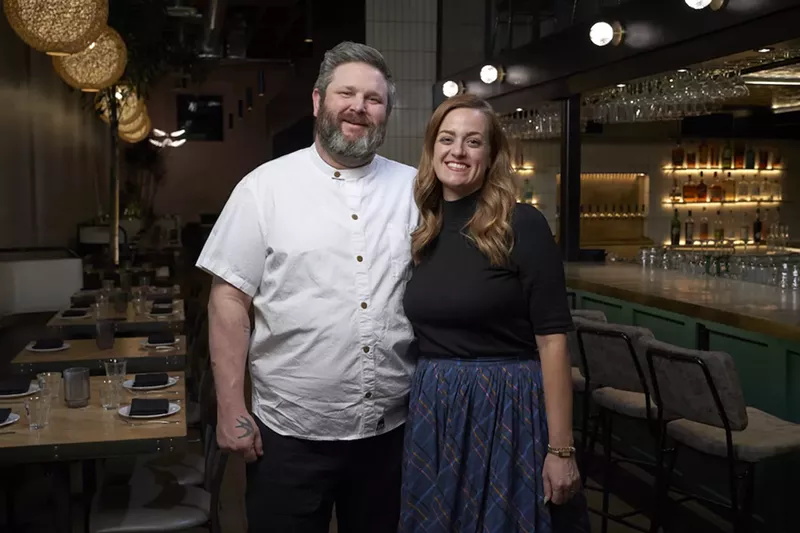 Image: Robb and Ashley Hammond, owners of First & Last.