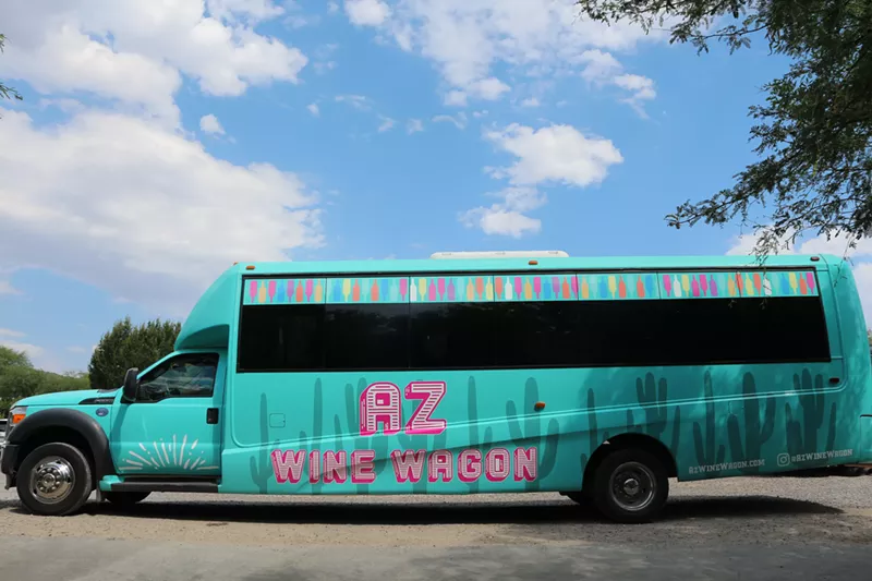 Image: The Wine Wagon takes guests on a day-drinking trip from Scottsdale to Cornville.