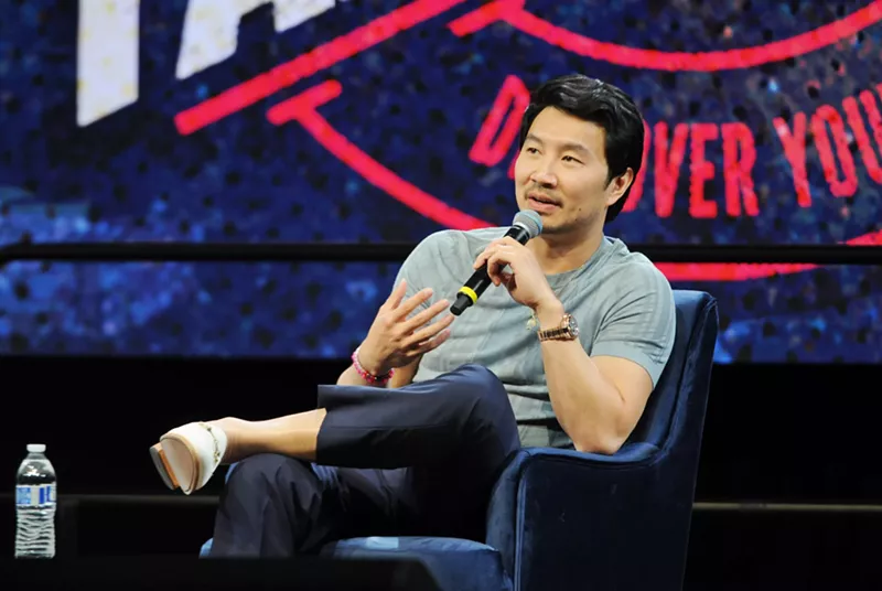Image: Actor Simu Liu of "Shang-Chi and the Legend of the Ten Rings" and "Kim's Convenience" during his Q&A at Phoenix Fan Fusion 2024.