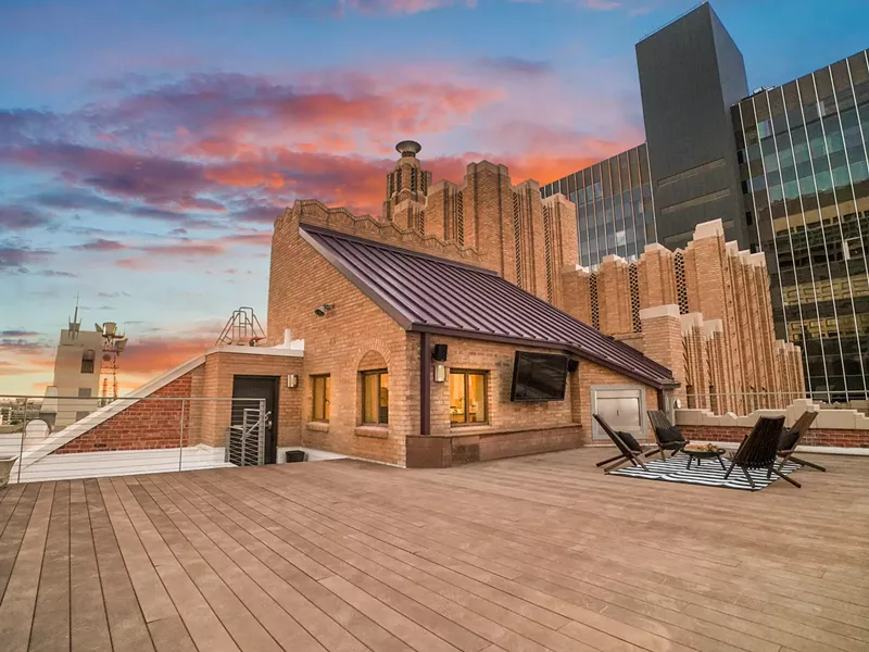 Image: The Orpheum Lofts got this enormous roof deck in 2005 when the building was converted to condos.