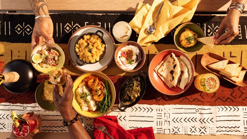 Image: Latha spotlights how foods of Africa and the diaspora are connected throughout the continents.