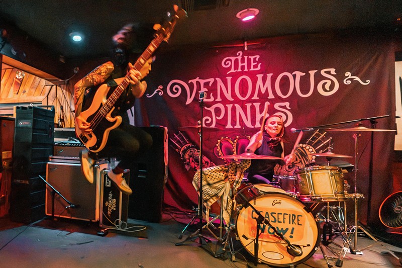 The Venomous Pinks rip it up during the Girls Rock! Phoenix benefit at Yucca Tap Room on May 17.