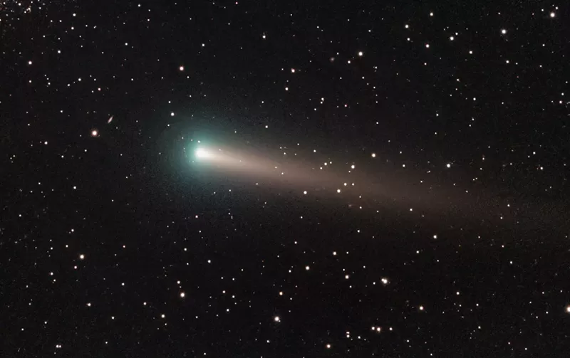 Image: A glimpse at Comet Leonard from earlier this month.